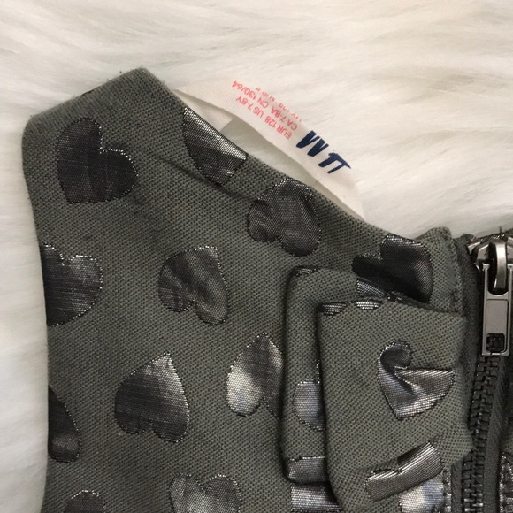 Kids - H & M Party Dress Heart 🖤 Dress - Size 7/8 - Picture 8 of 8